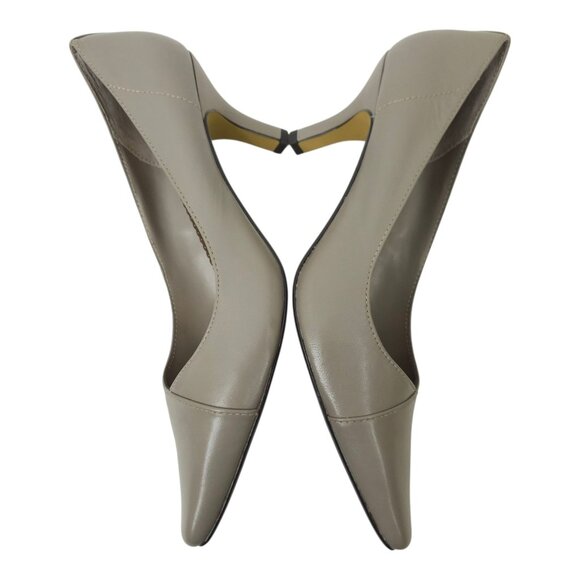 Bella Vita WOW Taupe Pump Womens Size 12 N Kitten Heel Leather Kidskin NEW - Picture 5 of 15